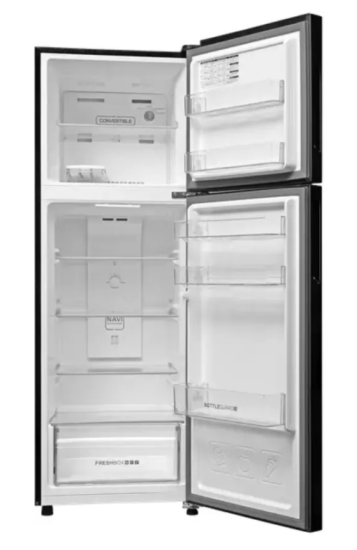 Haier 240 L Frost Free Double Door Top Mount 2 Star Convertible Refrigerator  (GE Black, HRF-2902BGB-P) - Image 2